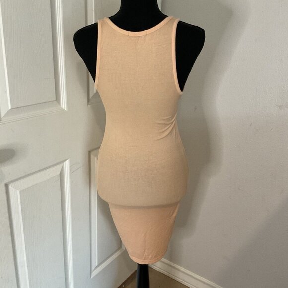 Talentless Women’s Ribbed Modal Tank Mini Stretchy Dress Orange Size Small fit - Picture 3 of 11